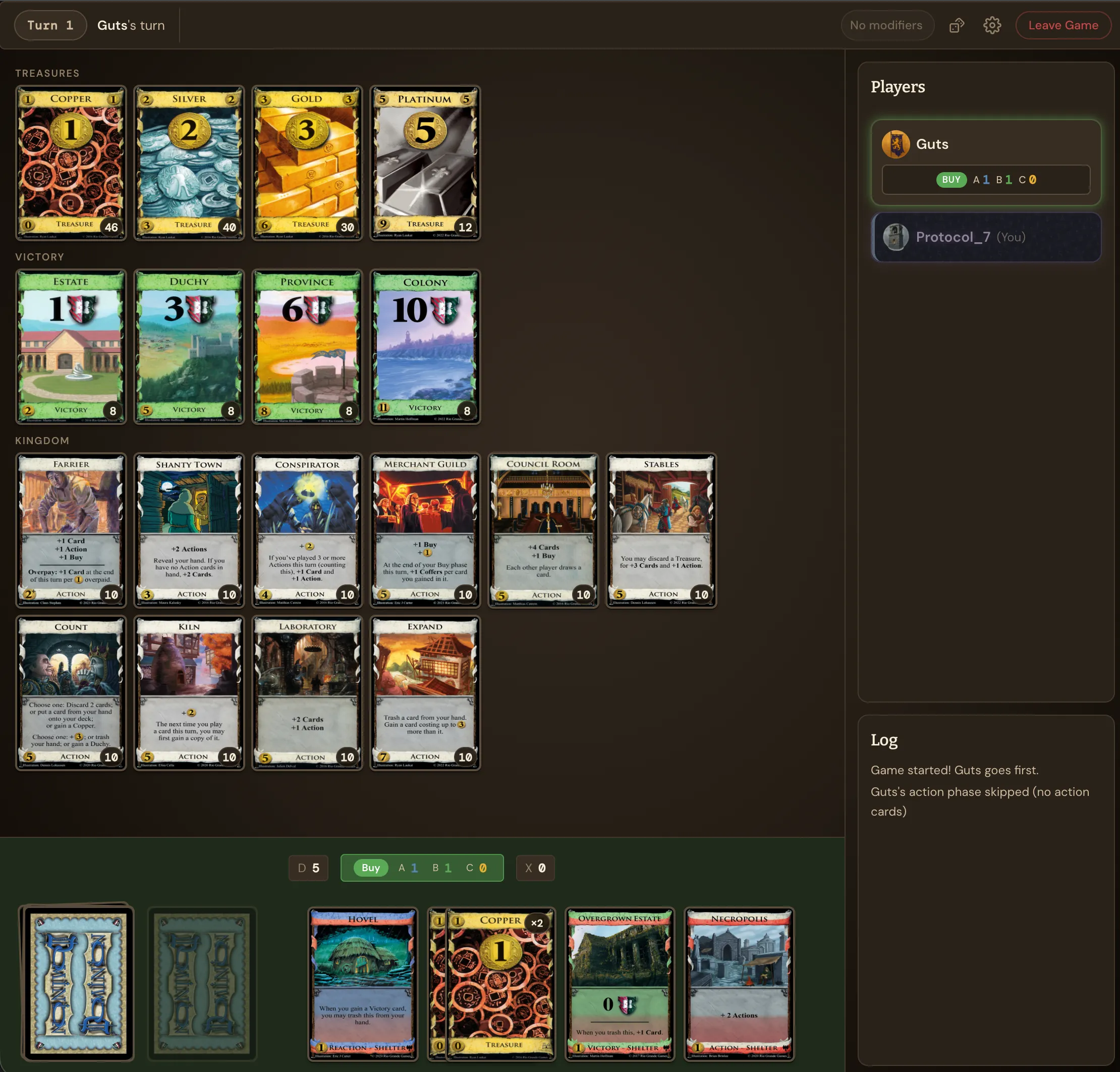 Dominion: In-Game