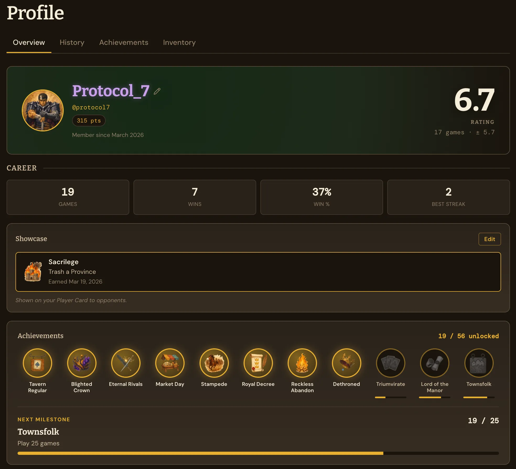 Overview of a Dominion Profile